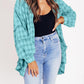 🔥LAST DAY SALE 49% OFF🔥Women's Mineral Washed Button Down Plaid Shirt