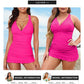 🩱Vacation Sale 49% OFF👙Deep V Cross-Back Ruched One-Piece Swimsuit