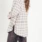 🔥LAST DAY SALE 49% OFF🔥Women's Mineral Washed Button Down Plaid Shirt