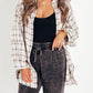 🔥LAST DAY SALE 49% OFF🔥Women's Mineral Washed Button Down Plaid Shirt