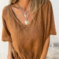 🔥LAST DAY SALE 49% OFF🔥Simple Solid Color V-Neck Half-Sleeve T-Shirt💛