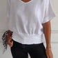 🔥LAST DAY SALE 49% OFF🔥Simple Solid Color V-Neck Half-Sleeve T-Shirt💛