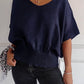🔥LAST DAY SALE 49% OFF🔥Simple Solid Color V-Neck Half-Sleeve T-Shirt💛