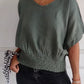 🔥LAST DAY SALE 49% OFF🔥Simple Solid Color V-Neck Half-Sleeve T-Shirt💛