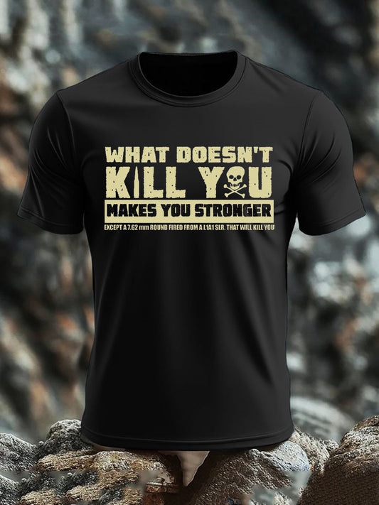 Men's British Veteran imitation cotton short-sleeved T-shirt