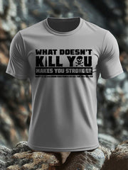 Men's British Veteran imitation cotton short-sleeved T-shirt