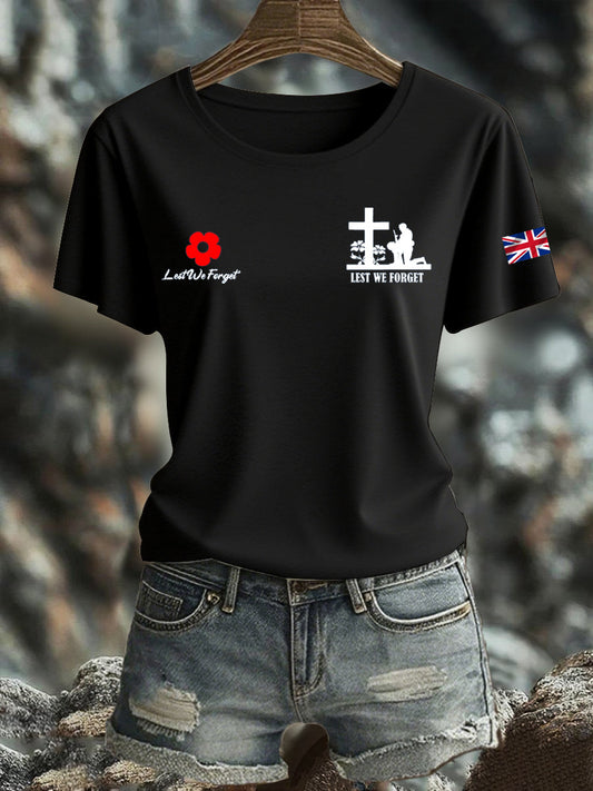 Women's British Veteran Iron On Short Sleeve T-Shirt
