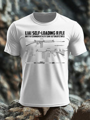 Men's British Veteran imitation cotton short-sleeved T-shirt