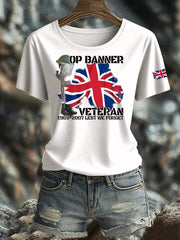 Women's British Veteran Iron On Short Sleeve T-Shirt