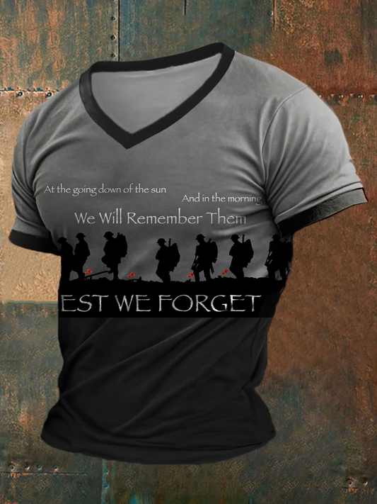Men's British Veteran V-neck T-shirt