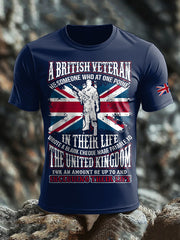 Men's British Veteran short sleeves t-shirt