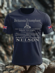 Men's British Veteran imitation cotton short-sleeved T-shirt