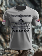 Men's British Veteran imitation cotton short-sleeved T-shirt