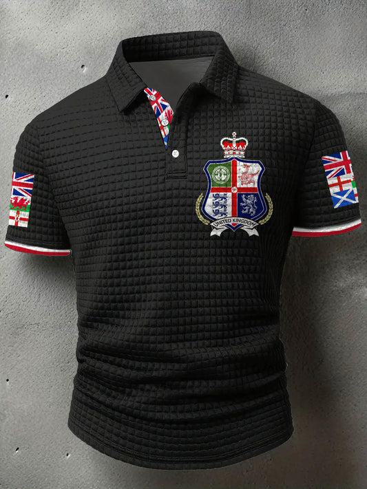 Men's UK Scotland England Northern Ireland Wales Flag Art Printed Casual Tops