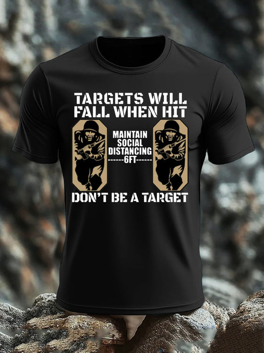 Men's British Veteran imitation cotton short-sleeved T-shirt