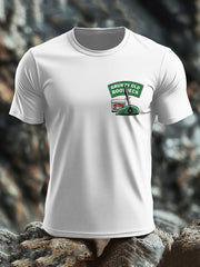 Men's British Veteran imitation cotton short-sleeved T-shirt