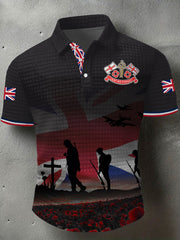 Men's Remembrance Day Lest We Forget Short Sleeve Shirt