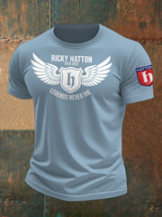 Men's Boxing Lover Rip Hitman Legend Printed T-Shirt