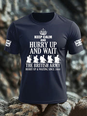 Men's British Veteran imitation cotton short-sleeved T-shirt