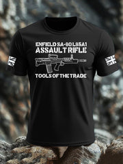 Men's British Veteran imitation cotton short-sleeved T-shirt