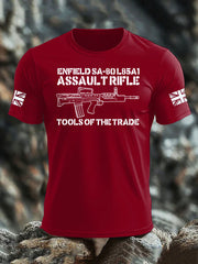 Men's British Veteran imitation cotton short-sleeved T-shirt