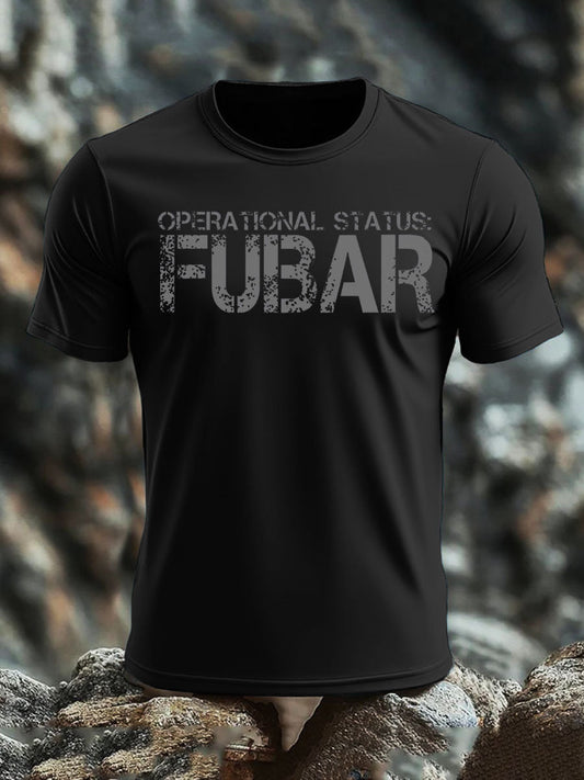 Men's Veteran imitation cotton short-sleeved T-shirt