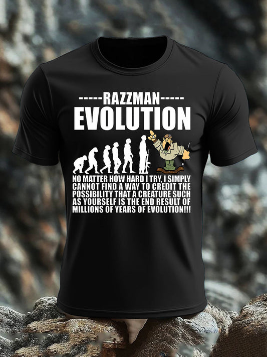 Men's British Veteran imitation cotton short-sleeved T-shirt