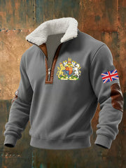 Men's United Kingdom baggy zip-up hoodie