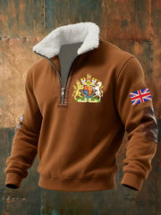 Men's United Kingdom baggy zip-up hoodie