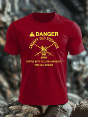 Men's British Veteran imitation cotton short-sleeved T-shirt