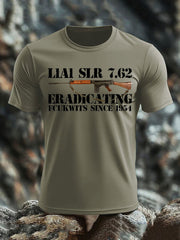 Men's British Veteran imitation cotton short-sleeved T-shirt
