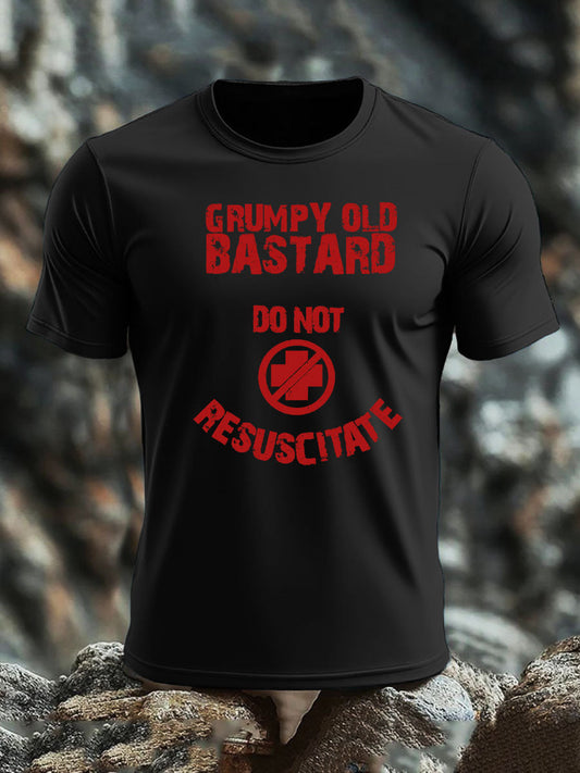 Men's British Veteran imitation cotton short-sleeved T-shirt