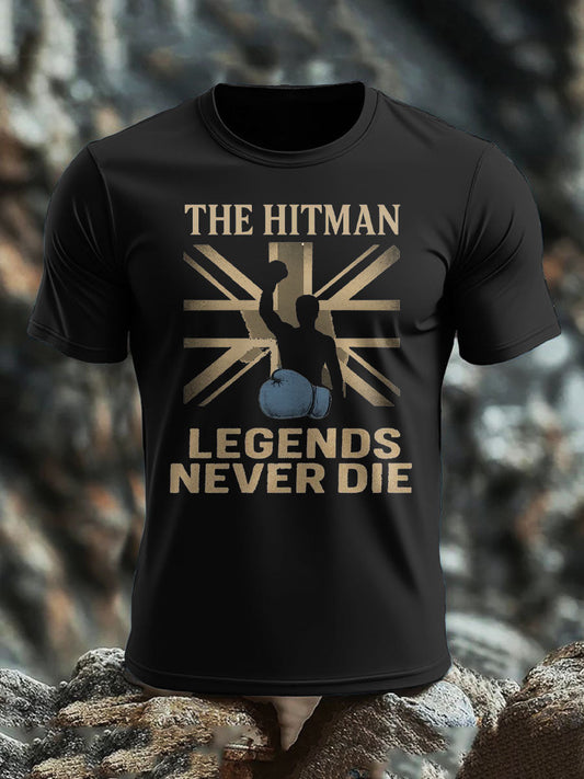 Men's Hitman Boxing Lover Printed T-shirt