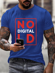 Men's No Digital ID Printed short-sleeved T-shirt