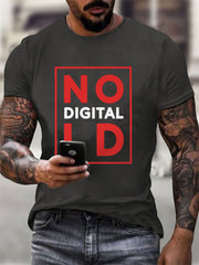 Men's No Digital ID Printed short-sleeved T-shirt