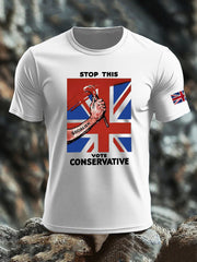 Men's Stop this Vote Conservative imitation cotton short-sleeved T-shirt