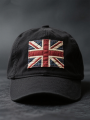 Unisex british flag patchwork Print Hat