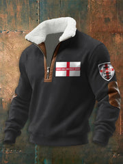 Men's Make England Great Again Print zip-up hoodie