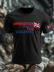 Men's Operation Raise The Colours imitation cotton short-sleeved T-shirt
