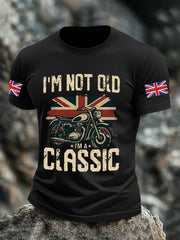 Men's Vintage I'm Not Old I' A Classic England Flag Printed T-shirt