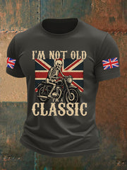 Men's Vintage I'm Not Old I' A Classic England Flag Printed T-shirt