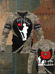 Men's Remembrance Day Lest We Forget Hoodie