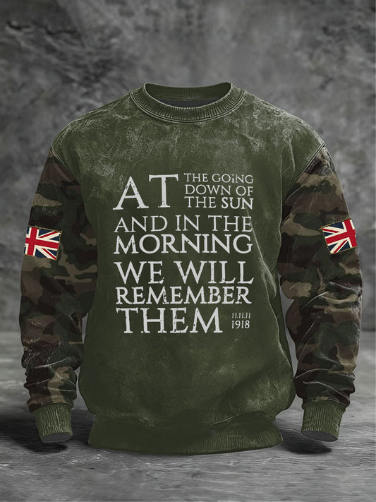 Men's We Remembrance Them Crew Neck Sweatshirt