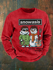 Men's UK Music Lover Funny Christmas Printed Sweatshirt