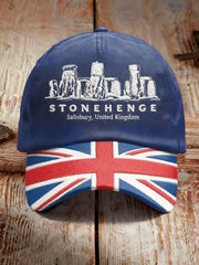 Unisex UK Yule Stonehenge Happy Solstice Print Hat