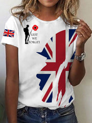 Women's Remembrance Day Lest We Forget Short-sleeved T-shirt