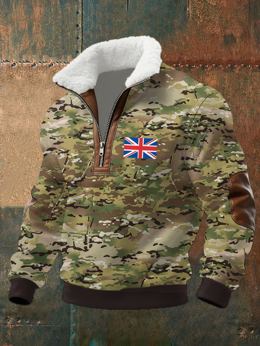 Men's UK Veteran MTP Camouflage Printed CasuaL Tops