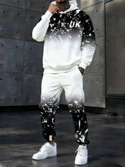 Men's Casual Hoodie And Pants Set