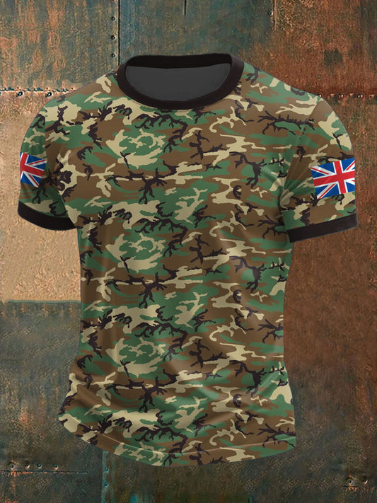 Men's UK MTP Camouflage Remembrance Day Printed T-shirt