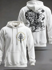 Unisex JRR Rings Books Lover Printed Hoodie